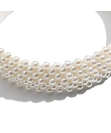 Pearl Headbands for Women - Elegant White Bridal Hairband for Wedding - Buy Online on GoSupps.com