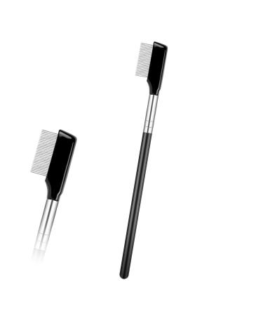 Metal Eyelash Comb Separator Eyebrow Comb Mascara Separator Tool Stiness Steel Lash Comb Separator Eyebrow Grooming Brushes Mascara Comb Professional Eyelash Applicator Brush Tool for Women Girls