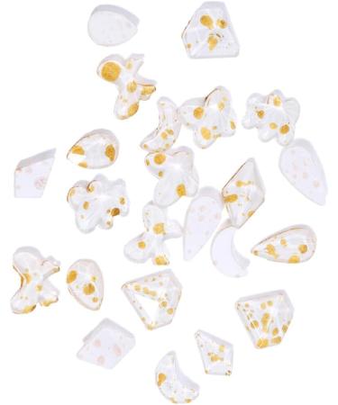 dijiusidy 50 Pieces Glass Crystal Set Eye-catching Personalized Nail Art Rhinestones DIY Handcraft Manicure Accessories for Card Making Gold Pink - Buy Online on GoSupps.com