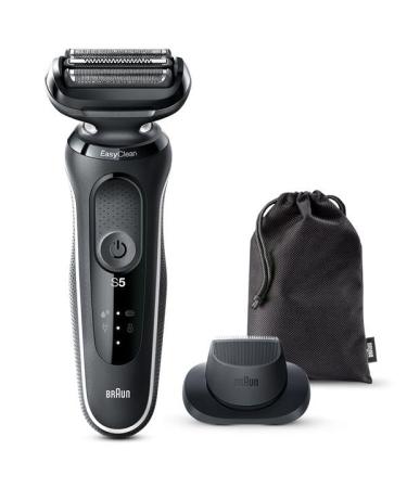 BRAUN 51-W1200S-V Men's Shaver Series 5 Rechargeable 3-Blade Bath Shaving Trimmer deep Catch net Blade White Japan Import