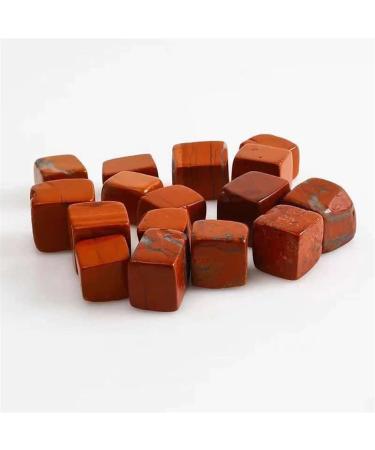 Choice of Gifts 10pc 15mm-20mm Natural red Jasper Crystals Gemstone Tumbled Stone Vibration Stone JZIGTDEM