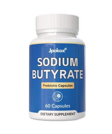 Jpokox Butyrate Capsules | Prebiotic Capsules | Probiotic Supplement | Capsule for Men & Women - 60 Capsules (Pack 1)
