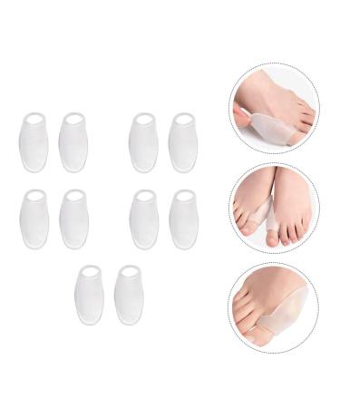FOMIYES Thumb Brace & Big Straightener Separator Set - 5 Transparent Silicone Gel Bunion Relief Sleeves for Hallux Valgus Support - Buy Online on GoSupps.com