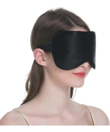 2 Pack Natural Silk Sleeping Mask | Adjustable Strap Soft Blindfold Eyeshade for Smooth Sleep - Buy Online on GoSupps.com