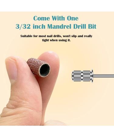 LICQIC 150Pcs Nail Sanding Bands 80#120#180# Grit 3 Colors with Nail Drill Bit - Manicure & Pedicure Care Tools - Buy Online on GoSupps.com