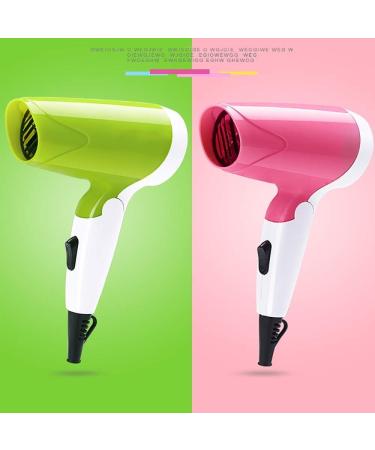 Travel Blow Dryer Folding Hair Dryer Compact Hair Dryer Negative Ionic Low Noise Hair Dryer 3 Heat Settings Lightweight Mini Hair Dryer/Pink (Pink) - Buy Online on GoSupps.com