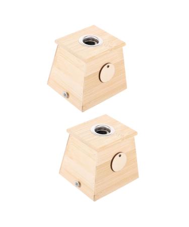 Tovinanna 2st Moxibusion-Box Moxa holder made of wood MoSCA burner housing made of wood Moxibusion box Portable Moxibusion Box Tool Body Moxibusion Pot Moxibuscation holder H lzern Moxa-Box