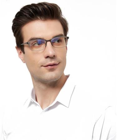 Shop Mcoorn Reading Glasses (2 Pack) - Flexible & Lightweight Anti-Blue Light Anti-Reflective for Men & Women - 1 Grey + 1 Blue - Ideal for Comfortable Reading - Buy Online on GoSupps.com
