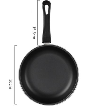 Gugxiom Maifan Stone Frying Pan Non Stick Universal Cooktop Compatible Excellent Steak Pan Solid & Reliable Efficient Kitchen Cook Companion 20cm Diameter 600g Weight - Buy Online on GoSupps.com