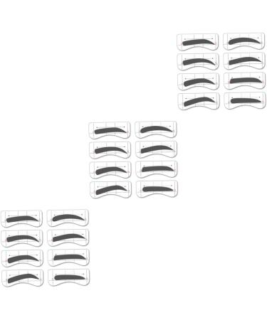 Didiseaon 96 Pairs 8 Eyeshadow Eyebrow Pattern Eyebrow Stencils Eyebrow Card Template Sticker Eyebrow Trimming mediumx3pcs As Shownx3pcs - Buy Online on GoSupps.com