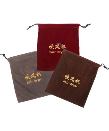 Healeved 9 Pcs Hair Dryer Storage Bag Hair Tool Storage Drawstring Storage Pouch Velvet Storage Bag Fabric - Buy Online on GoSupps.com
