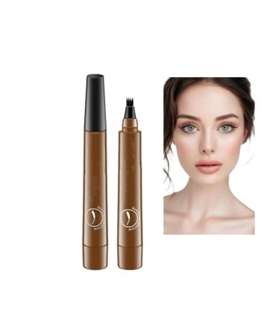Generic 2024 Upgrade Magic Eyebrow Pencil 3D Waterproof Microblading Eyebrow Pencil Contouring Pen 4 Tipped Precise Brow Pen Magic Eyebrow Pencil (Light Brow)