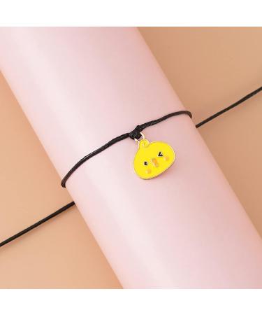 OralGos Happy Easter Bracelet - Adjustable Alloy Rabbit Pendant Wax Rope Braided Bracelet for a Festive Look - Buy Online on GoSupps.com