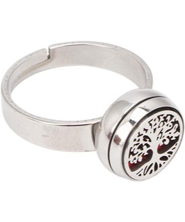 Buy Asixxsix Stainless Steel Diffusorring - Adjustable Aromatherapy Jewelry for Essential Oils - Portable Diffuser for Women & Girls - Perfect Gift Idea - Buy Online on GoSupps.com