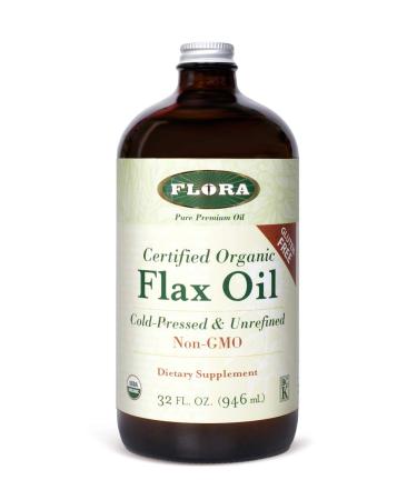 Flora Certified Organic Flax Oil 32 fl oz (946 ml)