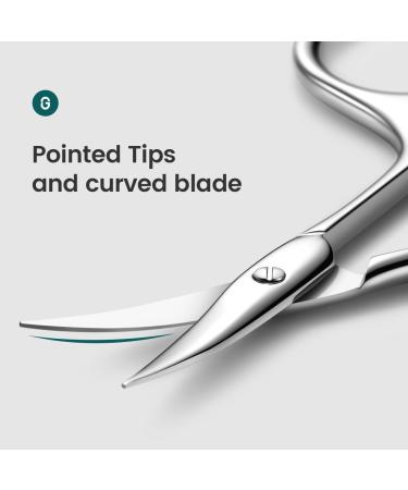 MR.GREEN Professional Curved Blade Eyebrow and Facial Hair Scissors - Stainless Steel Manicure Trimmer for Hair Removal | Mr-2001 - Buy Online on GoSupps.com