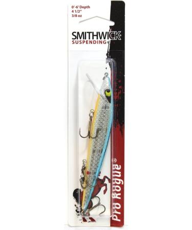 Smithwick Lures Suspending Rattlin Rogue Fishing Lure Chrome/Blue  Back/Orange Belly