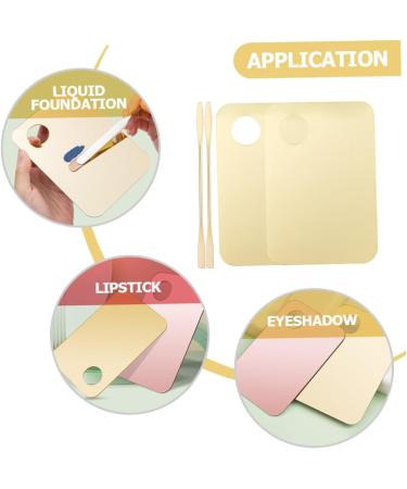 NOLITOY 2 ensembles Palette de Maquillage Acrylique L g re avec Spatule pour Fond de Teint et Ombres Paupi res Outils Portables pour Professionnels et Amateurs - Buy Online on GoSupps.com