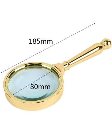 Magnifying Glass 10 Times High-Definition Handheld Optical Lens is Suitable for Children Students with The Elderly to Read and Identify The Repair of The Elderly HD Expansion Mirror Good Times - Buy Online on GoSupps.com