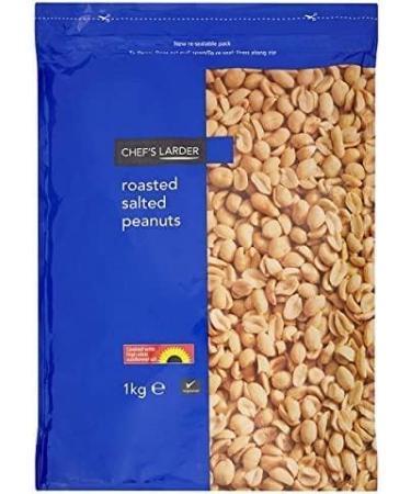 Chef's Larder Roasted Salted Peanuts 1kg X 1 Delicious Tasty And Twisty Treat Share With Family And Friends - Buy Online on GoSupps.com
