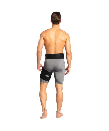 Milltrip Groin Braces for Pulled Groin & Thigh Compression - Support Sleeve for Hamstring Sprains & Sciatica Pain | Men & Women - Buy Online on GoSupps.com