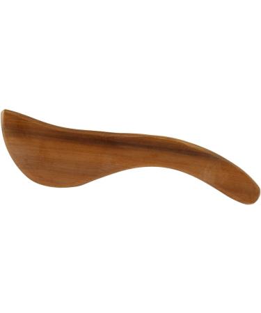 Verdant Touch Wooden Gua Sha Scraping Board | Ergonomic S-Shape Handle | Portable Fragrant Wood Tool for Home Use - Buy Online on GoSupps.com