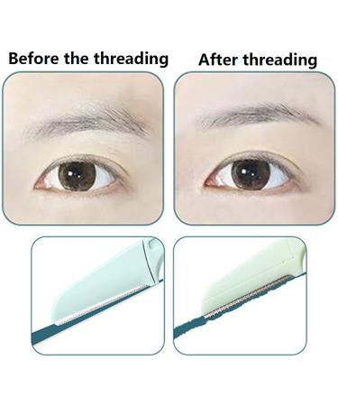 Plabbdpl Eyebrow Razor Set - Stainless Steel Interchangeable Eyebrow Blades for Ladies - Green Pink White - Perfect for Facial & Body Hair Removal - Buy Online on GoSupps.com