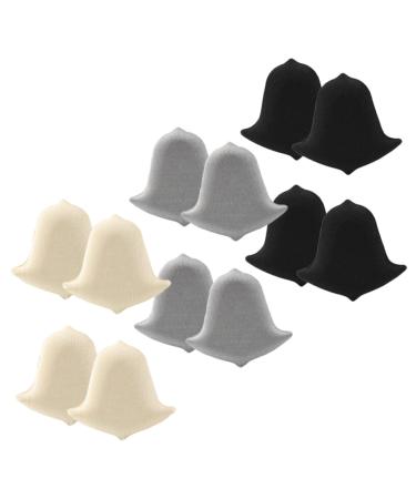 NOLITOY 6 Pairs Forefoot Half Size Pad Shoe Cushions Inserts Women Thickened Heel Grips Heel Cushion Inserts for Women Shoes Comfort Heal Grips Shoe Pads Lining Women's High Heel Polyester