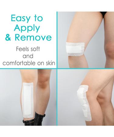 Breathable Adhesive Island Bandages - Wound Dressing for Knee Replacement | 4x8 Bordered Gauze Pad | 10 Pack for Post-Surgery Care - Buy Online on GoSupps.com