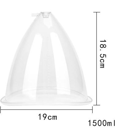 Buy 2 x Lifting Cups 150ml/180ml - Breast Enlargement & Buttock Lift Body Massage - Transparent White - Buy Online on GoSupps.com