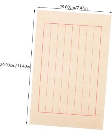 KALLORY 50 sheets Art Practice Raw Chinese Writing Pen for Sumi Drawing Soft Japanese Xuan Ink Rice Paper - Buy Online on GoSupps.com