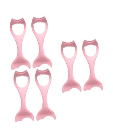 Didiseaon 6 Pcs Mascara Brush Make up Tools for Women Massaging Eye Mask Eyes Sample Girl Pink