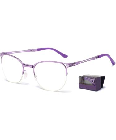 Buy Lanomi Foldable Blue Light Filter Reading Glasses - Men's & Women's Mini Anti-Blue Light Rectangular Glasses with Case Strength 2.5x - Stylish & Portable - Buy Online on GoSupps.com