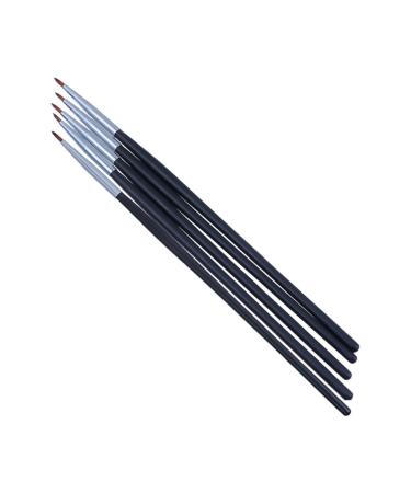 Hemoton 5pcs Fine Eyeliner Brush Eye Shadow Eyeliner Applicator Curved Eyeliner Brush Make up Brushes Fiber