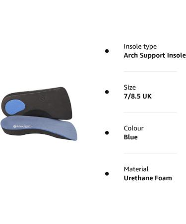 Orthotic Insole for Weak and Fallen Arches - Size 7/8.5 UK - Supports Various Medical Conditions - Buy Online on GoSupps.com