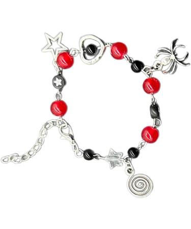 Southjieling Stylish Pearl Bracelet & Mobile Phone Key Band - Sparkling Star & Spider Tag Trendy Pearl Trailer & Chain Decorations - Buy Online on GoSupps.com