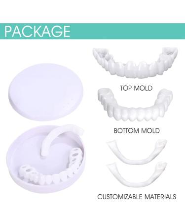 Buy WTTFC 2 Couples Cosmetic Veneers - Temporary Snap-On Teeth False Dentures for Instant Smile | International Shipping Available - Buy Online on GoSupps.com