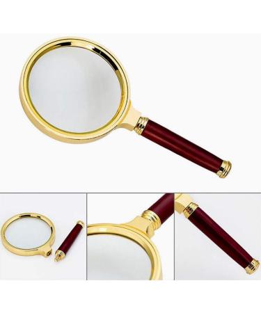 Magnifying Glass Hand Held 6 Times Crafts Wooden Handle All Metal Reading Magnifier Made in China - Buy Online on GoSupps.com