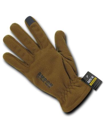 RAPDOM Tactical Breathable Fleece Gloves Medium Coyote