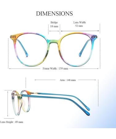 Firmoo Blue Light Blocking Glasses | Anti Glare Computer Gaming Eyewear for Men & Women - Non Prescription Multicolored Frames - Buy Online on GoSupps.com
