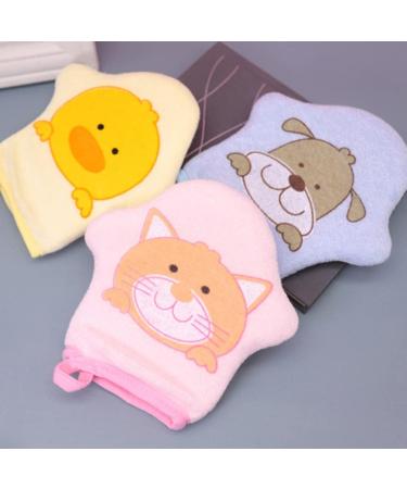 Kisangel 4pcs Loofah Sponge Mittens - Soft Bath Scrubber & Shower Body Sponges for Exfoliating Cleanser - Buy Online on GoSupps.com