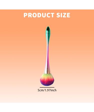 Soft Fluffy Powder Brushes for Flawless Makeup | Colorful Gradient Blue Kabuki & Blush Brush for Daily Use - Buy Online on GoSupps.com