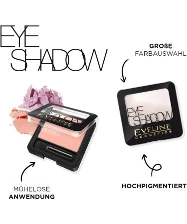 Eveline Cosmetics Ombre paupi res - Teinte unique hautement pigment e avec une longue tenue et une texture cr meuse - 8 couleurs au choix 26 30 g (Lot de 3) - Buy Online on GoSupps.com