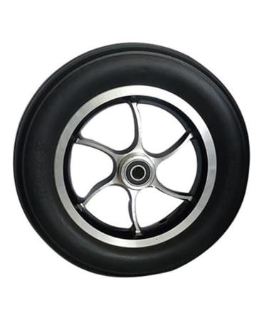 Wheelchair Wheels Wheelchair Front Castor Wheelchair Wheel Replacement Wheelchair Accessories 1pcs Power Wheelchair Front Wheel Black Aluminum Front Wheel