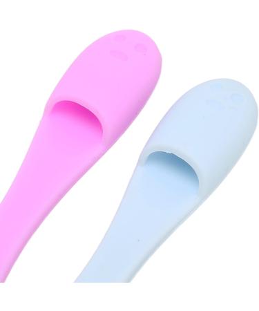 2pcs Silicone Face Scrubber Deep Pore Cleansing Blackhead Remaining Makeup Removal Skin Friendly Skin Cleaner for Beauty - Buy Online on GoSupps.com