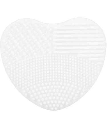 7-Color Makeup Brush Cleaner Silicone Heart-Shaped Makeup Cleaning Equipment Used For Washing Makeup Products (apple white) - Buy Online on GoSupps.com