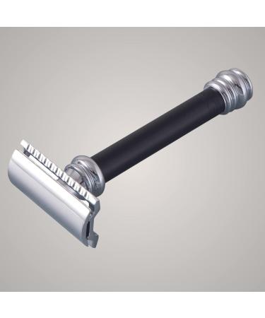 Mercury Razor Hobel Barber Pole Gloss Chrome 38B - Two-Part Closed Comb Razor for Wet Shaving | Brass Handle | Made in Germany - Buy Online on GoSupps.com