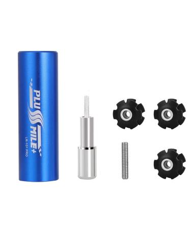 PLUSMILE Bicycle Fork Star Nut Setting Installer with Free Spare Special Screw and 1 Free Start Nut (for 7/8",1",1-1/8") Blue