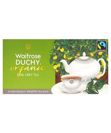 Duchy Waitrose Organic Earl Grey Teabags 25 par paquet