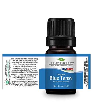 Buy Plant Therapy Organic Blue Tansy Essential Oil - 100% Pure Natural Aromatherapy Therapeutic Grade 5mL - International Shipping Available - Buy Online on GoSupps.com
